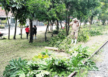 Internos de Cárcel de Tuluá trabajan en ornato del barrio El Bosque