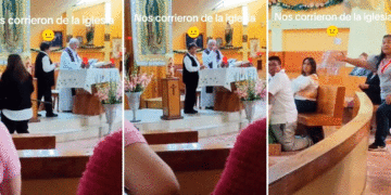 Sacerdote expulsa de la iglesia a madre e hijo por hacer ruido
