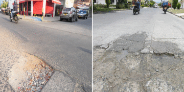 Estos huecos en las calles de Tuluá crecen, y crecen