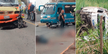 Tres accidentes mortales en un solo día dejan cuatro muertos y varios heridos en vías del Valle del Cauca