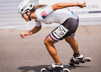 Patinadora bugueña se destaca en Europa y en Suiza se prepara para las próximas competencias