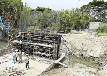 El puente de Papayal avanza a buen ritmo y conectará los municipios de Tuluá y Andalucía
