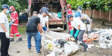 Adelantan labores de recuperación en zona aledaña a clínica Mariángel