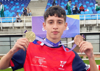 Medallista en los Juegos Nacionales Intercolegiados