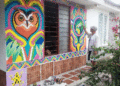 Roldanillo se viste de arte: hogar se transforma en un mural turístico