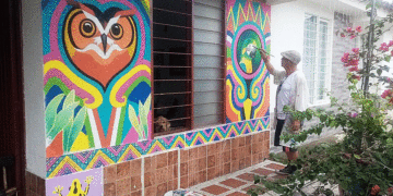 Roldanillo se viste de arte: hogar se transforma en un mural turístico