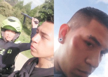 Investigan a patrullera de Bogotá tras agredir a joven que la grabó durante requisa