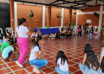 Niños y jóvenes fueron protagonistas en el cierre de la Mesa de Participación en San Pedro