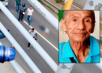Adulto mayor fallece tras caer del puente peatonal en Buga