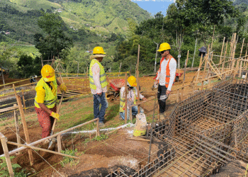 Avanza en un 55% la planta de tratamiento de agua en La Moralia