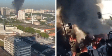 Avioneta se estrelló contra un autobús en São Paulo: dos muertos y siete heridos