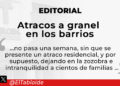 Atracos a granel en los barrios