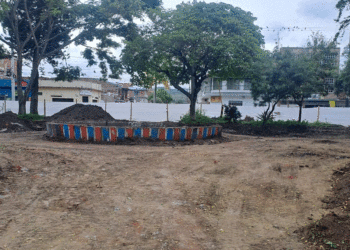 Buga avanza en la recuperación de la glorieta del barrio La Ventura