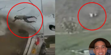 En video quedó el momento exacto en que conductor salió volando de su vehículo en trágico accidente