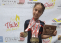Orgullo tulueño: niña de 8 años se destaca en la Liga Vallecaucana de Patinaje
