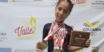 Orgullo tulueño: niña de 8 años se destaca en la Liga Vallecaucana de Patinaje