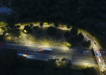 Puente de Todos los Santos ya cuenta con luminarias y monitoreo permanente