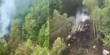 Se estrelló avión con 49 personas a bordo en Rusia; no habría sobrevivientes