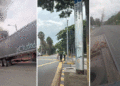 Disturbios en inmediaciones de Univalle dejaron dos tractomulas incineradas y una moto de Movilidad hurtada