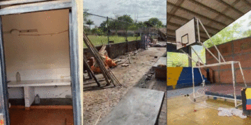 Coliseo de Bolívar quedó en precarias condiciones tras salida de comunidad indígena