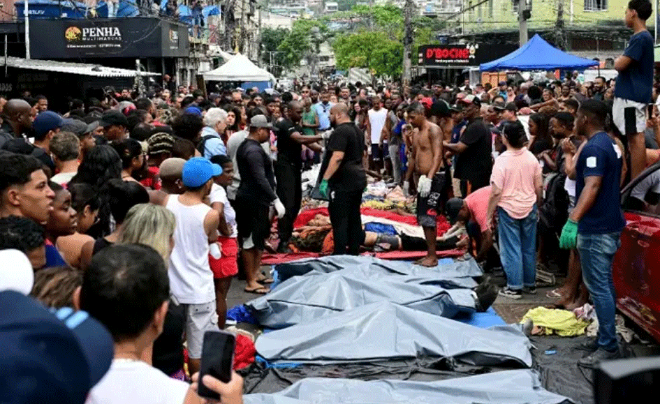 Escenas de guerra en Brasil: 132 muertos deja el operativo policial más letal de su historia