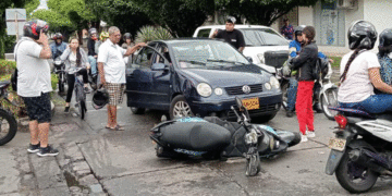 Falta de cultura ciudadana y señalización aumenta la accidentalidad en el barrio Sajonia
