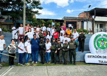 Comunidad y Policía Nacional recuperaron espacios públicos en Tuluá