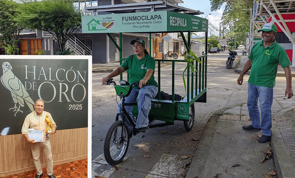 Periodista del Valle es galardonado por innovador proyecto de reciclaje en La Paila