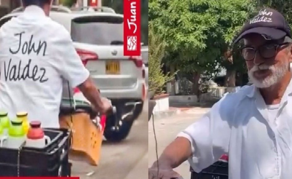 Vendedor de café en bicicleta se vuelve viral y capta atención de Juan Valdez