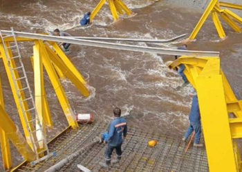 Emergencia en Boyacá: colapsa puente en construcción y deja obreros heridos