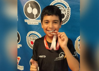 Joven promesa del tenis de mesa brilló en torneo departamental interclubes