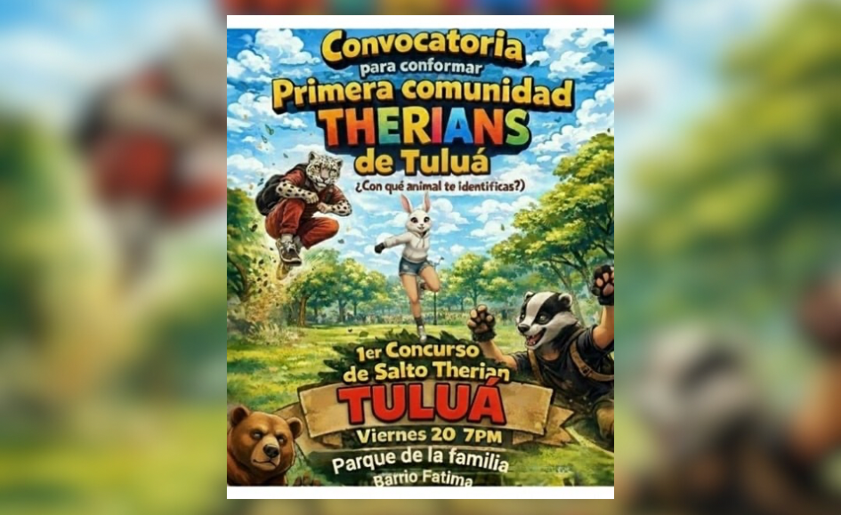 Tuluá se suma a la tendencia: anuncian concurso de salto ‘therian’ en el Parque de la Familia