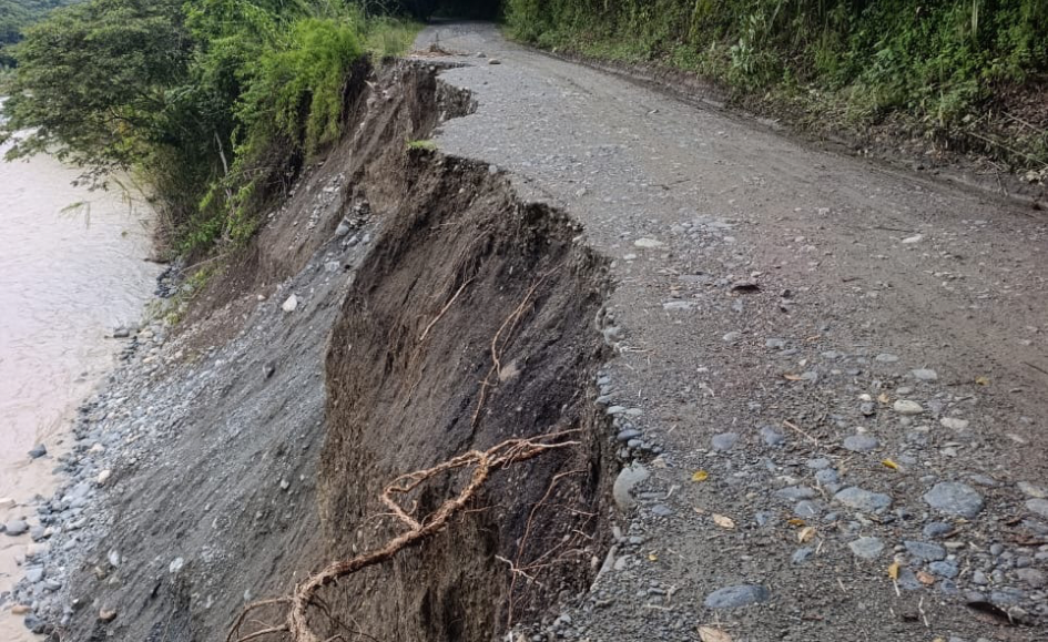 Este es el estado de la vía a Mateguadua en Tuluá