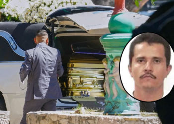 Bajo fuerte custodia fue sepultado “El Mencho”: féretro dorado marcó el adiós al líder del CJNG