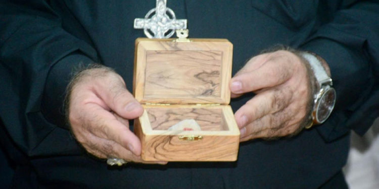 Piedra de Tierra Santa marca ceremonia simbólica en el inicio del Santuario del Picacho en Tuluá