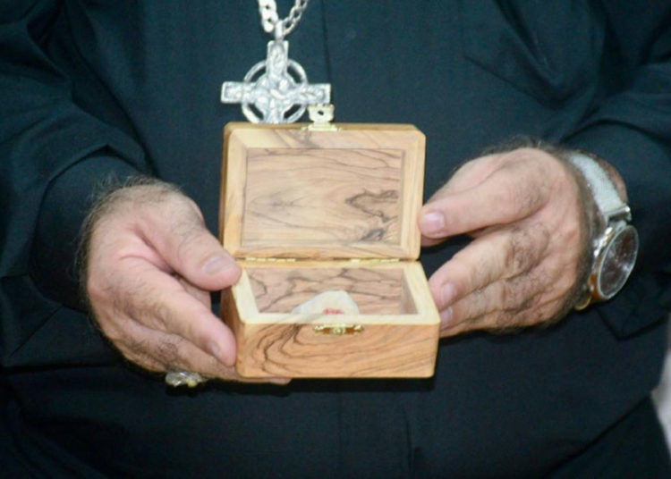 Piedra de Tierra Santa marca ceremonia simbólica en el inicio del Santuario del Picacho en Tuluá