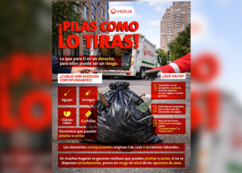 Veolia adelanta campaña para prevenir accidentes por residuos cortopunzantes