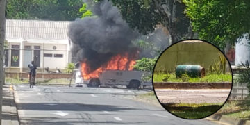 Confirman atentado con bus cargado de explosivos contra el Batallón Pichincha en Cali