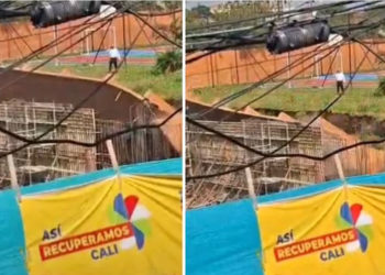 Se desploma muro de colegio en Cali a semanas de su inauguración; investigan fallas en la obra