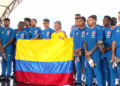Selección Colombia recibió la bandera nacional antes de viajar al Mundial 2026