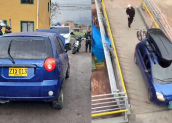 Autoridades inmovilizan el Spark azul que causó indignación en redes