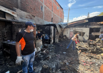 Fueron dos las familias damnificadas por el incendio en Tuluá