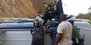 Accidente de tránsito involucró a la comandante de Policía Valle