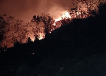 Incendio forestal consume las montañas de Bolívar, Valle del Cauca