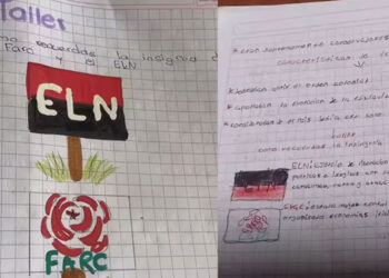 Polémica por profesora que pidió a sus alumnos dibujar banderas de Farc y ELN