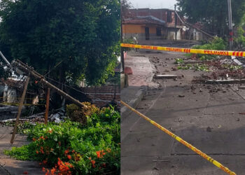 Barrio Rojas, en alerta tras caída del muro del Cementerio Central