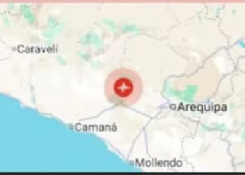 Sismo de 5,2 se registró cerca de la costa de Arequipa, Perú