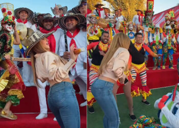 Shakira puso a brillar el folclor colombiano en el corazón de Madrid